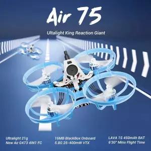 수집품 RC 2025 BETAFPV Air75 ELRS 2.4G 5IN1 FC 1S 브러시리스 후프 쿼드콥터 드론