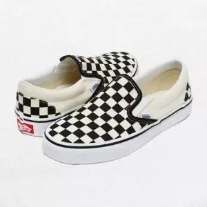[반스][정품] 운동화 코어클래식 체커보드 슬립온 화이트 VN000EYEBWW