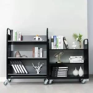 이동식 북트롤리 수납 책꽂이 책장 정리함 선반 북카트