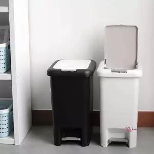 모던 투버튼 인테리어 페달 휴지통 8L/10L uvw181