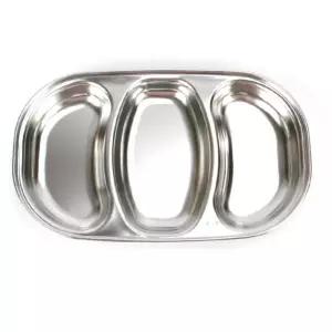 위생적인 스텐 3구 분할 나눔 접시 유치원식판 다이어트그릇 아이식기