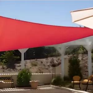 고밀도 방수 삼각그늘막 테라코타 5X5X7