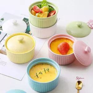 세라믹 뚜껑 베이킹 미니 1P 도자기 오븐그릇 용기tuv505