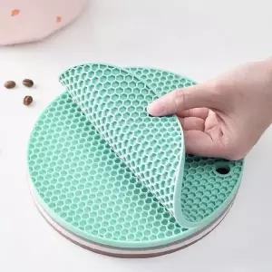 컵받침 주방패드 냄비받침 실리콘받침 헥사형 매트용