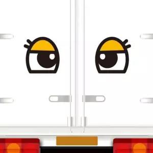 210x215mm 왕눈이9 자동차스티커 졸음운전방지 고휘도