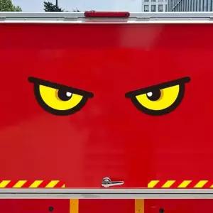 자동차스티커 졸음운전방지 210x210mm 앵그리왕눈5 고휘도