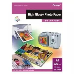 [문구] 고광택포토용지 인화지 IH-6022 A4 20매 230g