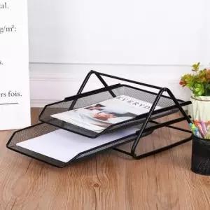 [문구] 스틸 2단 서류정리함 AB 슬라이드