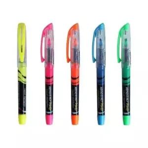 [문구] 생잉크 형광 마카펜 녹색 캡형 12개입