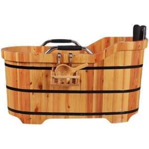 프리스탠딩 반신욕 가정용 전신 목욕 욕실 자쿠지 1인 휴대용 히노끼 욕조 욕조탕