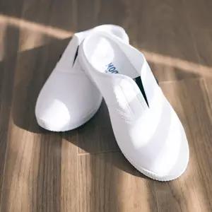 레자 슬라이드 단화 간호 슈즈 실내화 병원 사무실/간호화/간호사/신발/중학생/학교/여성/슬리퍼/흰색/실내