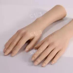 손마네킹 실리콘 여자 손 모형 양손 네일아트 연습 반지 팔찌 악세사리 촬영 소품