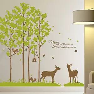 그래픽스티커 그린멜로디 시트지 벽지 포인트