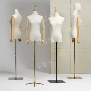 마네킹 의류 매장 여성 모델 웨딩드레스 팔 상반신 스탠드 옷가게 디스플레이