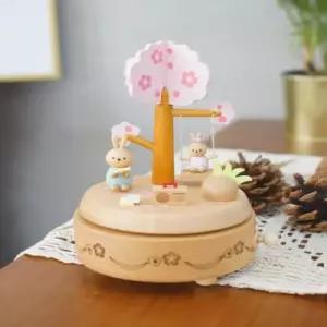 소중한선물 벚꽃나무 토끼 우드 오르골