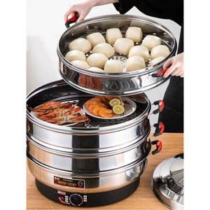 업소용 스테인리스 다층 전기 찜통 가정용 대용량 찐빵 만두 찜기