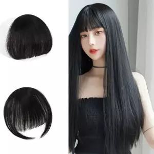 패션 여성 앞머리 부분 가발 데일리 정수리 헤어피스 egO6+3ibo