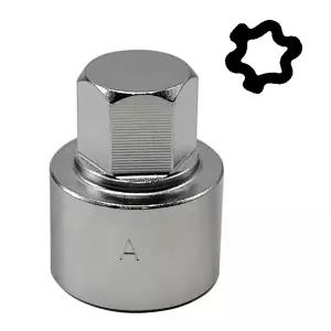 폭스바겐 VAG 폭스바겐과 호환되는 JEUL 521 휠 잠금 너트 키(소켓 OD 28mm - ID 25mm) 소켓 어댑터 방지