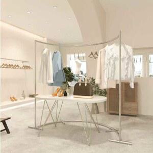 매장행거 양면 정장 매장의류 매대 디스플레이 행거 의류 더블행거 매장용행거 원형행거