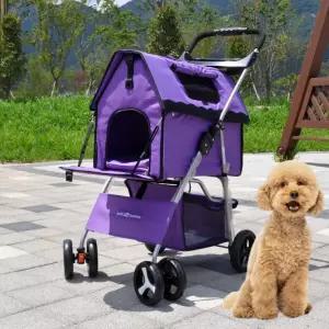 개모차 강아지유모차 웨건 초경량 원터치 애견유모차 반려견수레 소형견 경량개모차 반려동물
