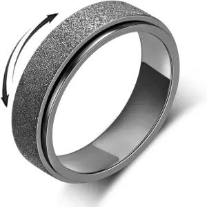 여성용 아모아트스카이 불안 링 티타늄 스테인리스 스틸 스피너 5가지 색상 6MM 사이즈 6-10 3가지 스타일