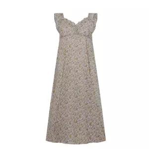 [와코루](천안아산점)면 지지미 프린트 슬립형 잠옷 컵 원피스(WFS3801R)