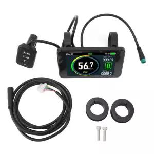 전기 자전거 LCD 디스플레이 패널 다채로운 화면 방수 T8 24V 36V 48V 52V 60V 72V