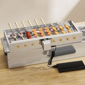 양꼬치기계 자동 회전 캠핑 꼬치 양꼬치 야외 전원 그릴 구이