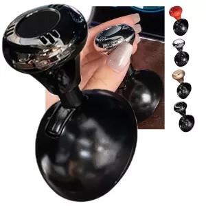 메탈 원 버튼 시동 조이스틱 볼 바 2024 자동차 푸시 레버 엔진 변속 노브 터치 스타터 로커 커버(블랙)