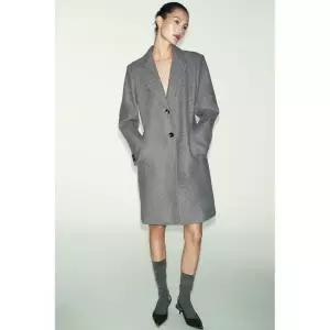 zara 자라 패드 소프트 코트 - 그레이