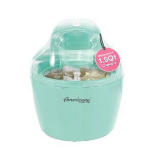 아메리카나 컬렉션 엘리트 EIM-1432M 1.5쿼트 자동 간편 홈메이드 전기 아이스크림 메이커, 냉동 요거트, 소벳, 젤라토 트리트, 레시피 포함, 민트