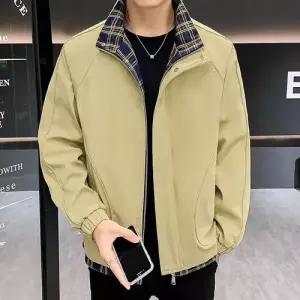 하프 남성 봄 가을 캐주얼 코트 아우터재킷 트렌드 체크 DUCHI1