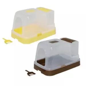 반려묘 반자동 화장실 1p 고양이 애묘 토일렛 후드형