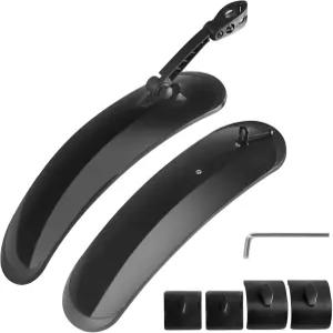 3.0-4.0 와이드 타이어 머드가드 세트 앞뒤 2부용 마켈렌 팻 자전거 펜더 - 범용 풀 커버 두꺼운 머드플랩