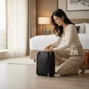 ( )여행용 운동화 골프화 보관 파우치 휴대용 신발 수납 주머니 메쉬 가방