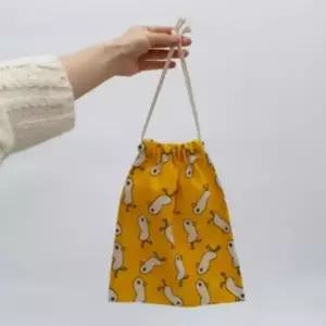 ( )색랜덤 1개 25x30 린넨 파우치 조리개형 주머니 가방 백 조임 끈 생리대 보관 더스트백