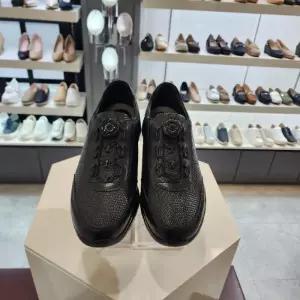 엘칸토 HC10 남경량다이얼케주얼화검정 남성쿠션업소가죽다이얼슈즈검정4cm LCMC55U61