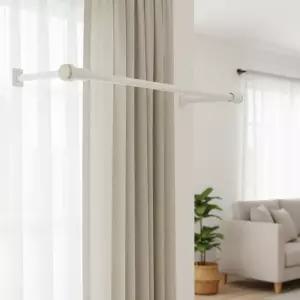 22mm 무타공 압축 커튼봉 화이트 안방 거실 가림막 봉 설치봉