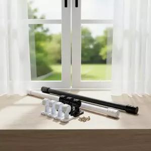 25mm 알루미늄 커튼봉 세트 튼튼한 창문 가리개 압축봉 설치형