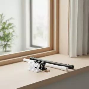 25mm 튼튼한 알루미늄 커튼봉 세트 거실 창문 가리개 4단