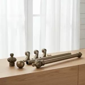 튼튼한 25mm 알루미늄 커튼봉 3단 4단 창문 가리개 커텐 레일 세트