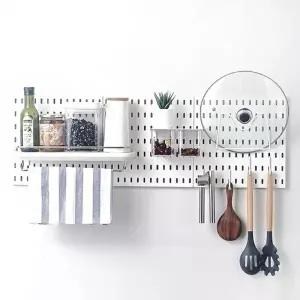 ( )타공판 심플 포켓 선반 후크 수납함 인테리어