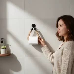 욕실 수건걸이 화장지걸이 벽걸이 휴지 거치대 선반형 홀더