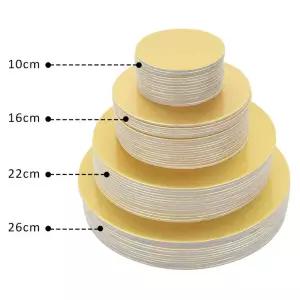 10/16/22/26cm 직경 라운드 케이크 보드 세트 기본 일회용 종이 컵케익 디저트 트레이 도구 용품