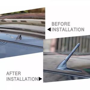 루보식 3.5cm/8cm/12cm  자동차  라디오 안테나 탄소 섬유 검은 지붕 공중 FM/AM 금속 수신