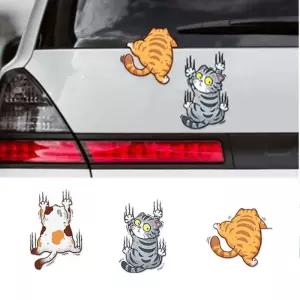 큰 스크래치커버 탈출고양이 차량스티커 3종 특이한 SUV튜닝 기스커버 K7