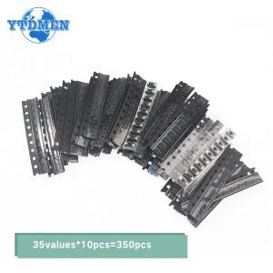 다이오드 트랜지스터 모듬 키트 1N4148 M1 M7 S9012 S8550 2N2222 2N3904 SOT-23 PNP/NPN 350 개