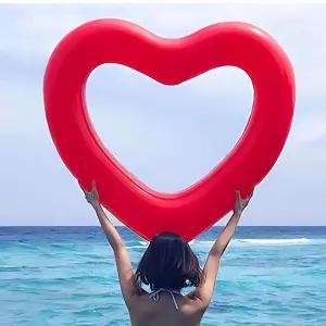 하튜브 물놀이튜브 100cm 수영튜브 경량구명조끼