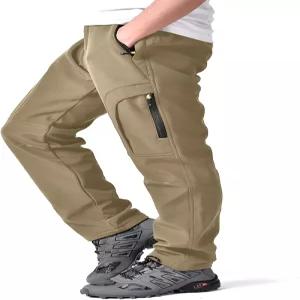 투멧 남성 하이킹 스노우 팬츠 스키 겨울 보온 플리스 안감 야외 발수 캠핑 산책 낚시