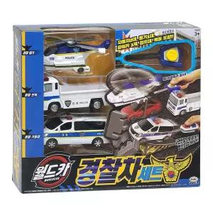자동차완구 월드카 슈팅카 경찰헬기 트럭 기동대 세트